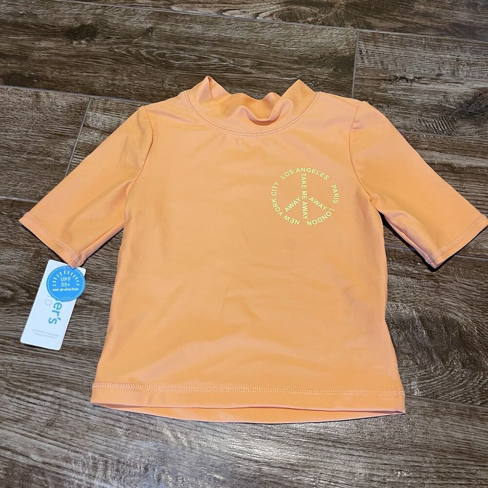 NWT Carter’s Kids Size 5 / 5A Swim Shirt Pool Rash Guard UPF 50